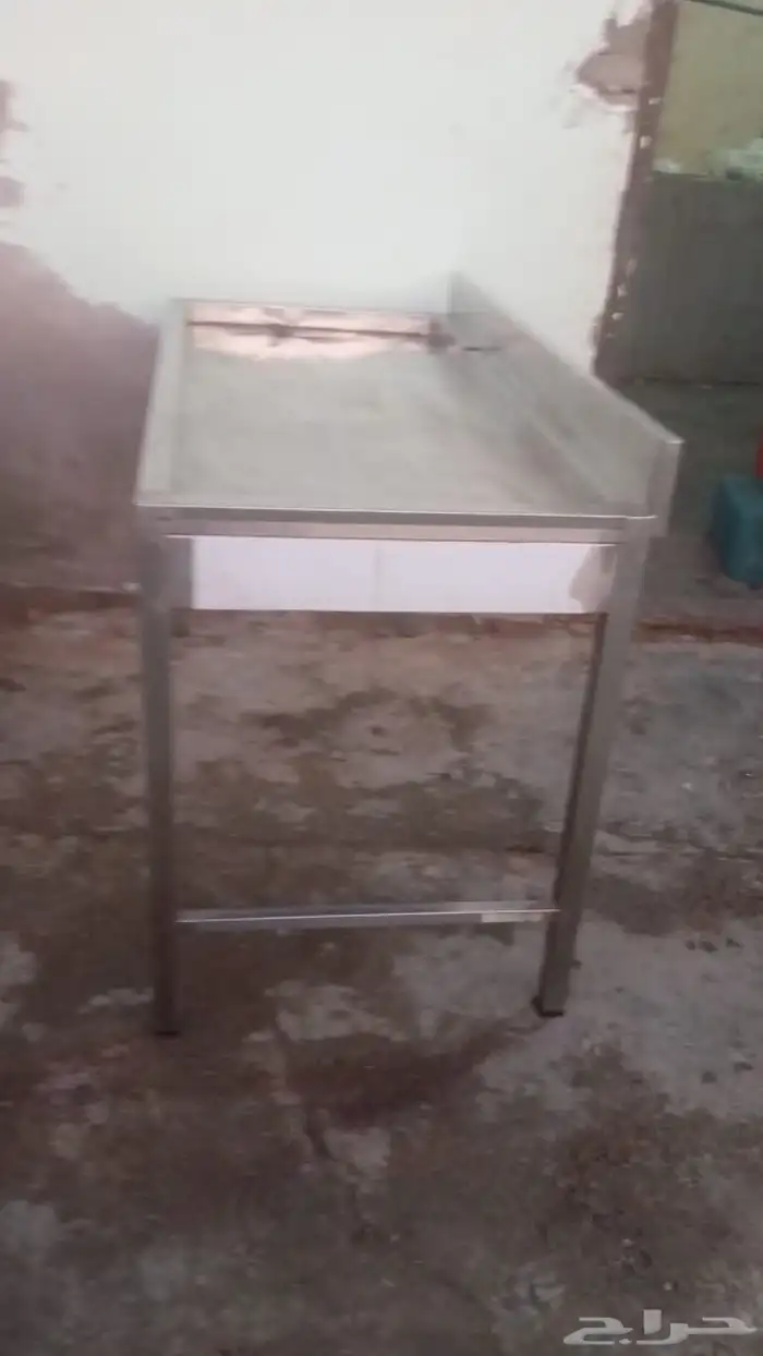 ثلاجه كبيره عرض لحم 3باب  منشار إيطالي  طاوله ا  مغسله استيل 3