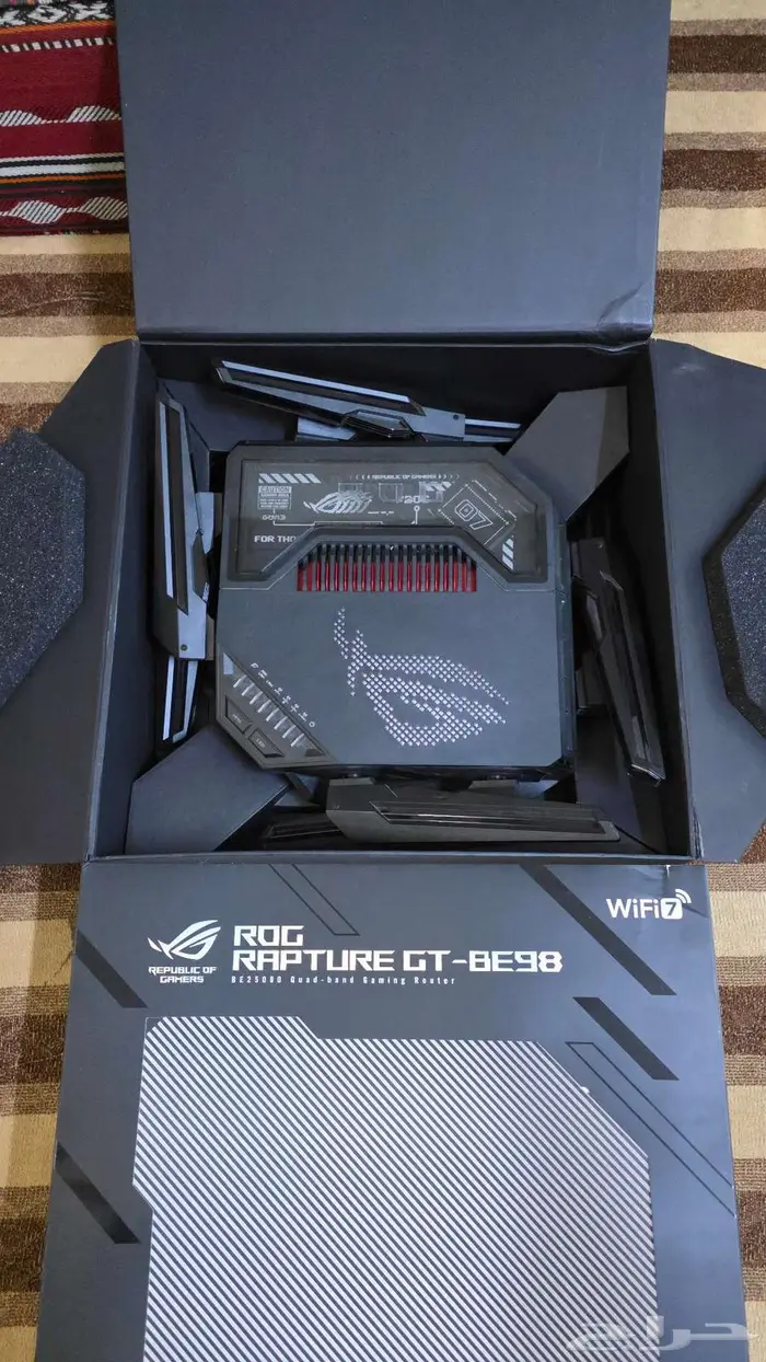 للبيع راوتر قوي واي فاي 7 - ASUS ROG Rapture GT-BE98 2