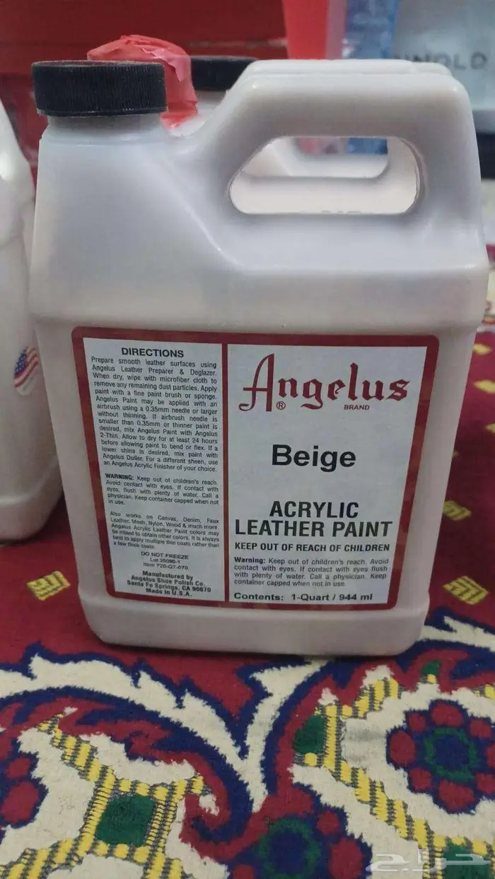 طلاء امريكي من شركه انجيلوس خاص بطلاء الجلود البيع كامل 1