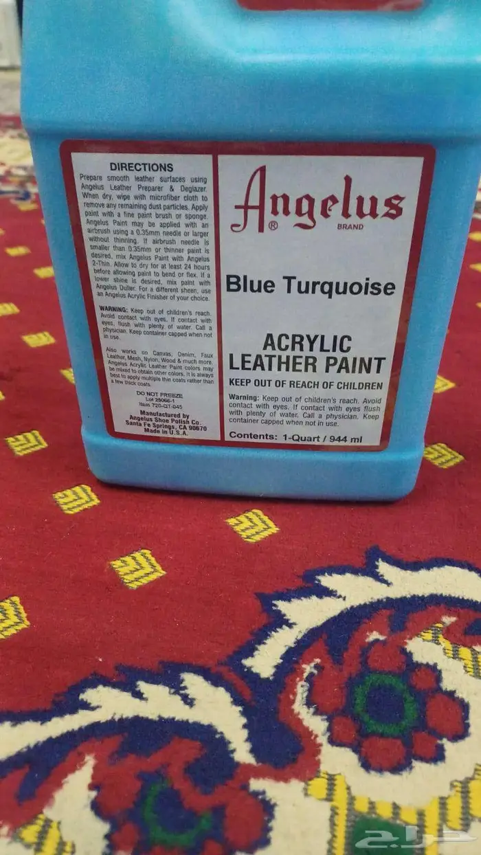 طلاء امريكي من شركه انجيلوس خاص بطلاء الجلود البيع كامل 12