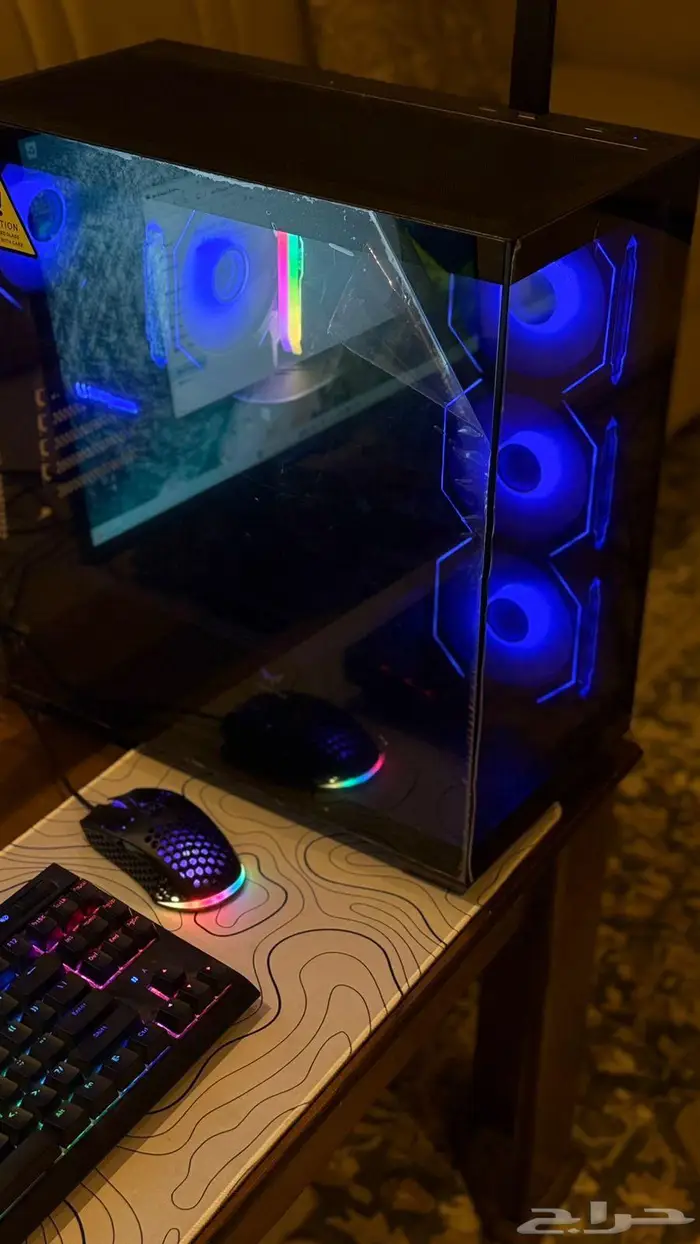 Pc gaming بكامل ملحقاته بيسي جيمينج 1