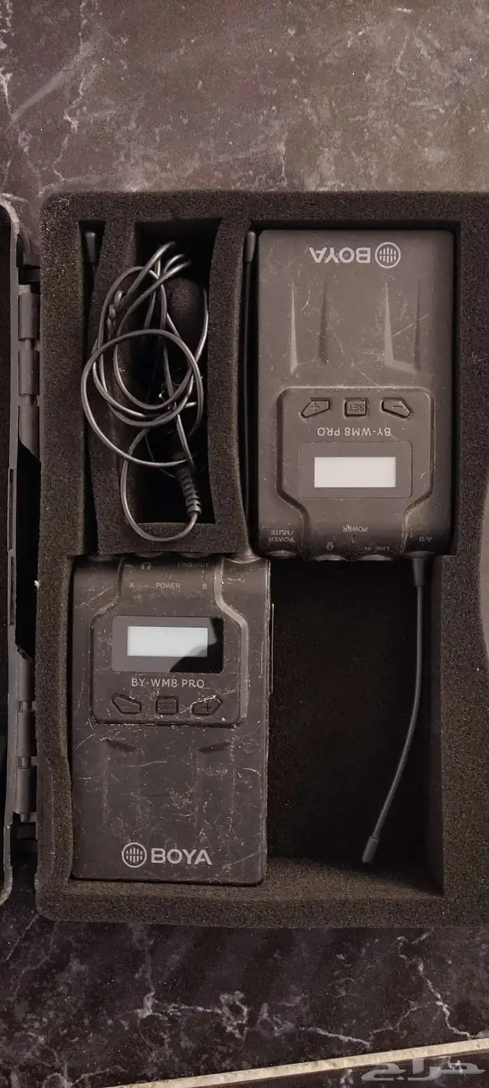 للبيع مايك لاسلكي من شركة BOYA على السوم 0
