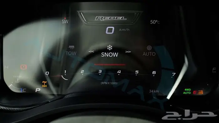 دودج 2025 دودج رام 1500 ريبيل جي تي خليجي اصفار مع ضمان 9