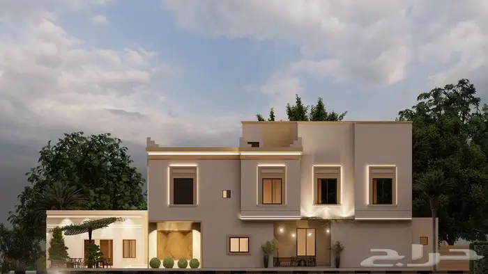 تصميم واجهات على الطراز النجدي - من أعمالنا 5