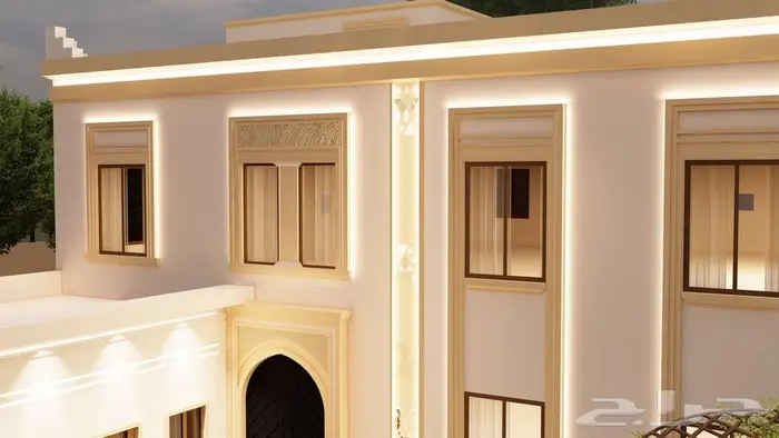 تصميم واجهات على الطراز النجدي - من أعمالنا 3