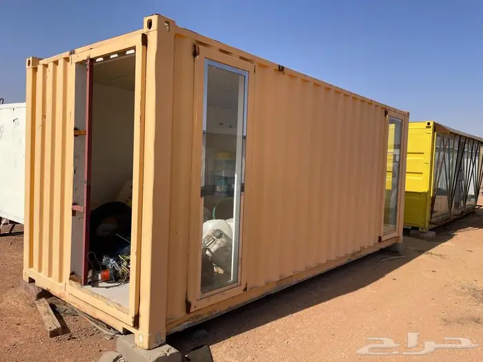 كونتينر 20 قدم عدد 2 كفي مطعم غرفه 4