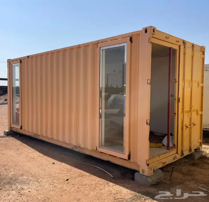 كونتينر 20 قدم عدد 2 كفي مطعم غرفه 1