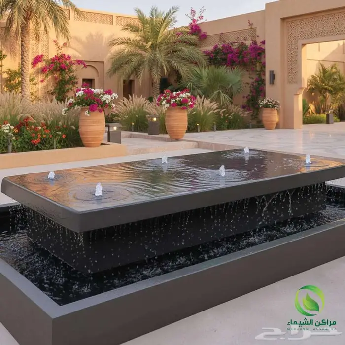 شلالات ونوافير مكة جاهزة فايبر متنقلة بسعر المصنع 29