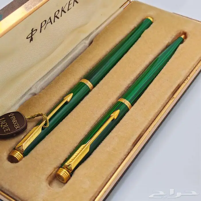 طقم Parker 180 Malachite Green الأصلي   نادر جدا 1