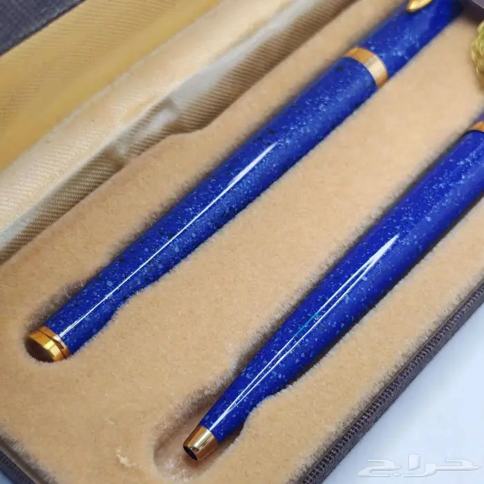 طقم Parker 180 Lapis Blue الأصلي   لون نادر جدا 1
