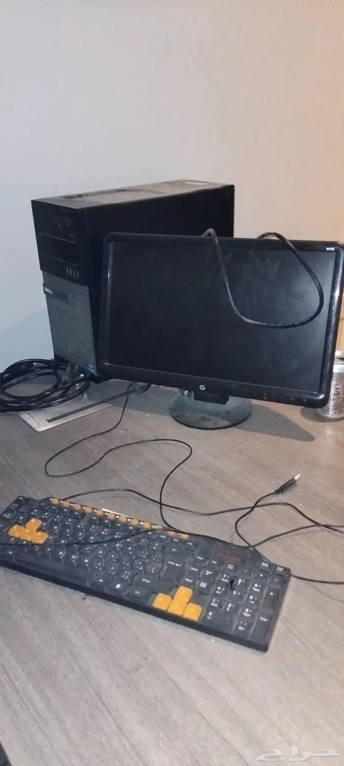 عدد اثنين مكتب وطقم كراسي واثنين كمبيوتر كامل 6