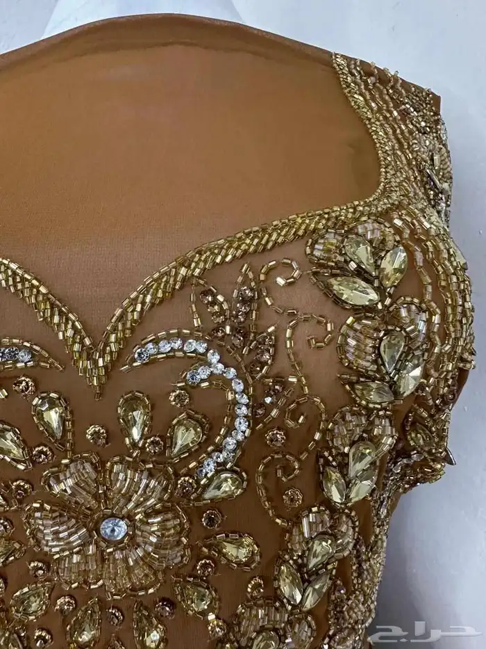 مخاوير. شيفون تطريز هندي شغل يدوي القطعة 3 متر ونصف 10