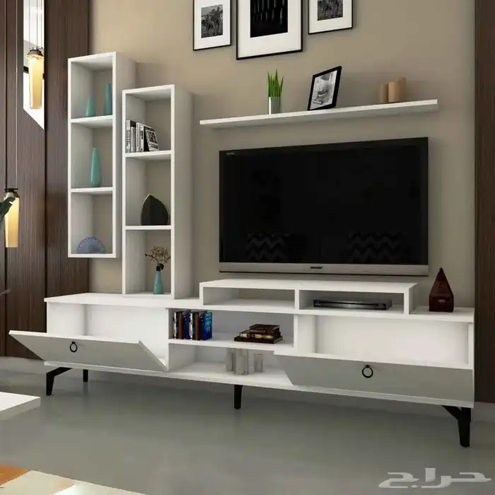 طقم طاولات مودرن لون أبيض 5