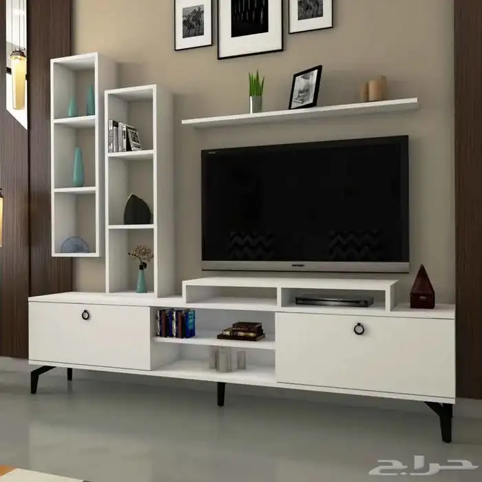 طقم طاولات مودرن لون أبيض 4