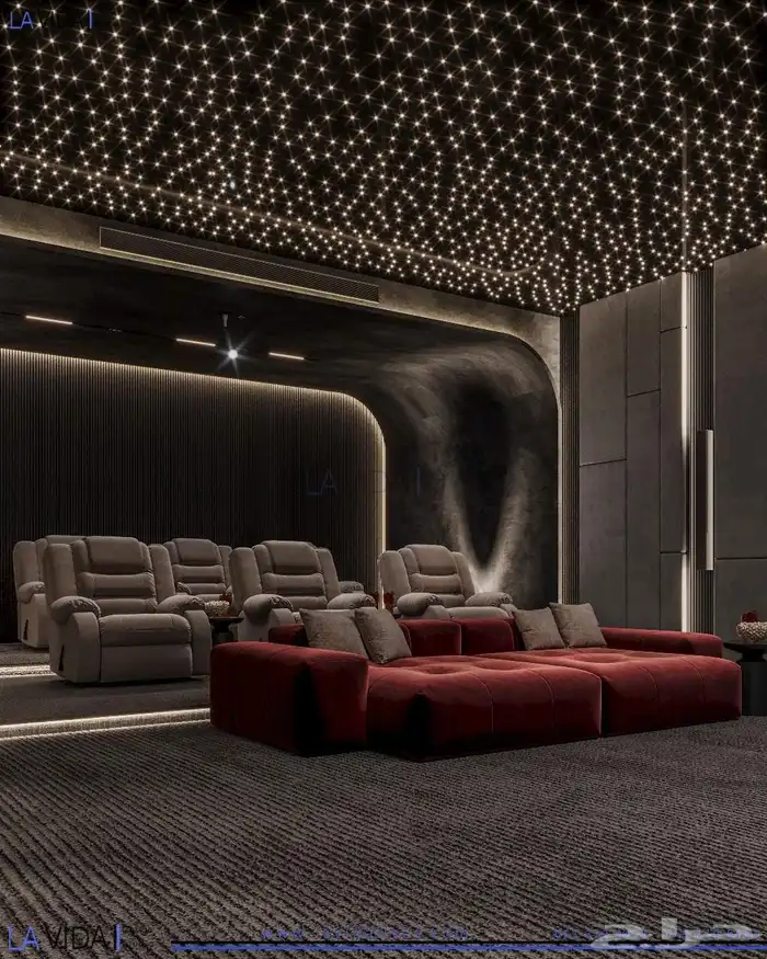 سينما منزليه تنفيذ غرف سينما تجهيز سينما سينمات مسارح منزليه 1