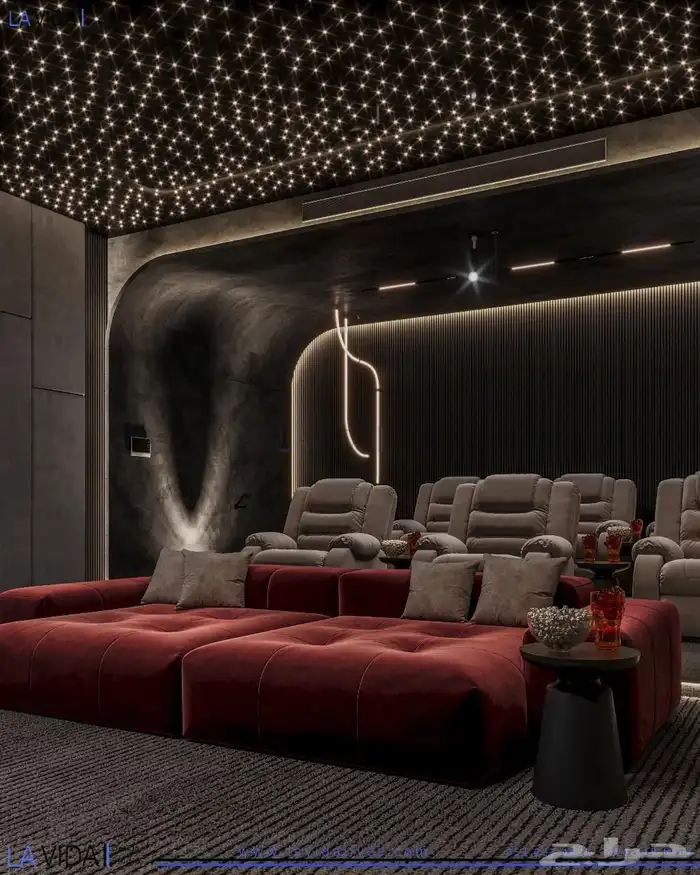 سينما منزليه تنفيذ غرف سينما تجهيز سينما سينمات مسارح منزليه 0