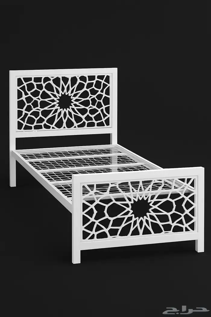 سرير نفر ديكور اسلامي جوده وضمان 12 سنه مقاس 190 90 0