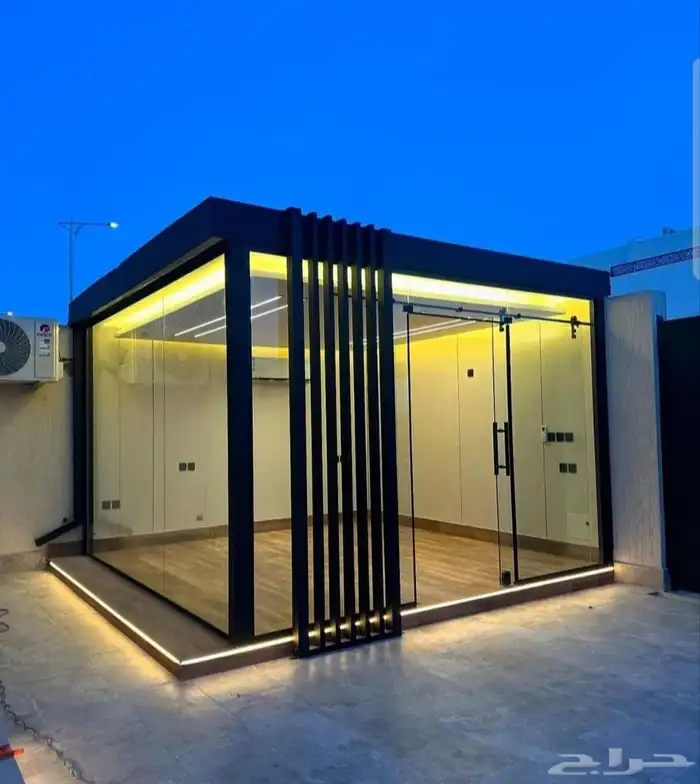 جلسات زجاجيه سكريت وزجاج دبل بجميعالاحجام حسبالطلل 5