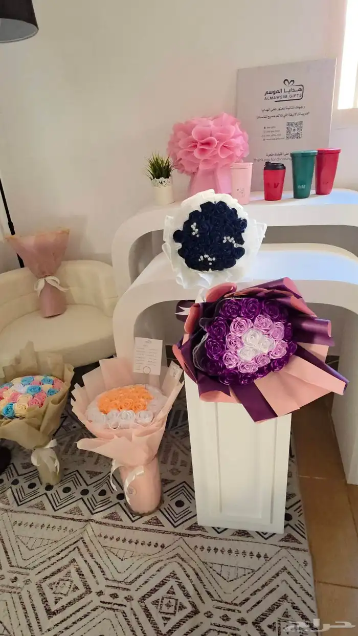 ورد البنفسج ورد صناعي معطر 5