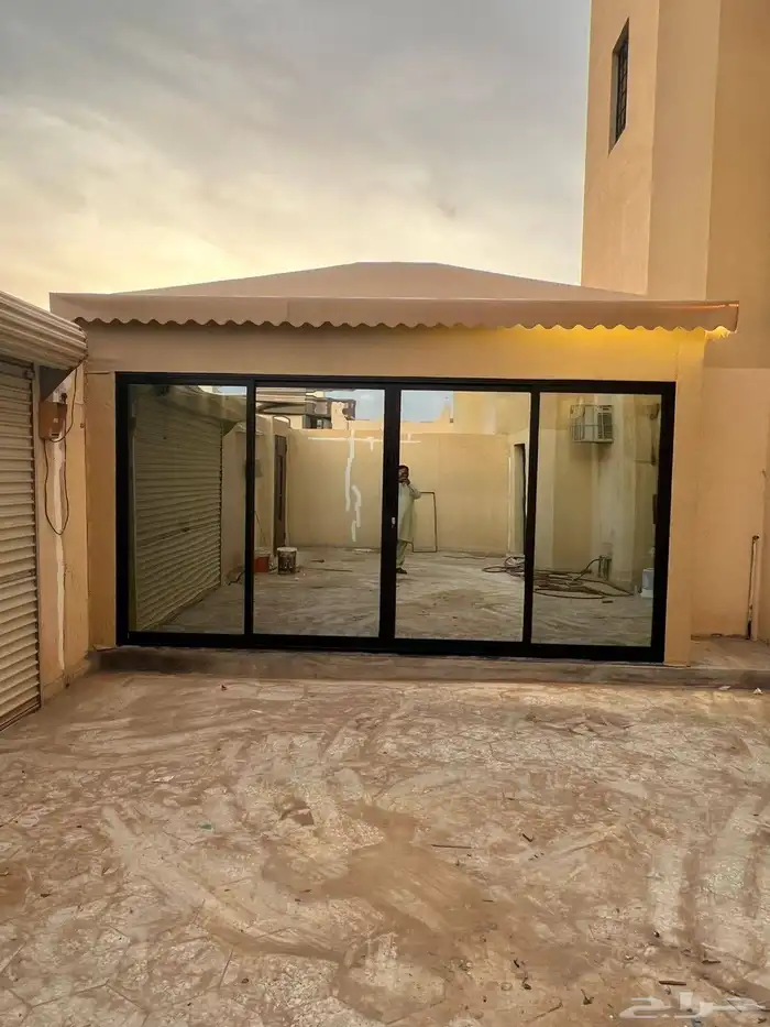 جلسات زجاجيه سكريت وزجاج دبل بجميعالاحجام حسبالطلل 2