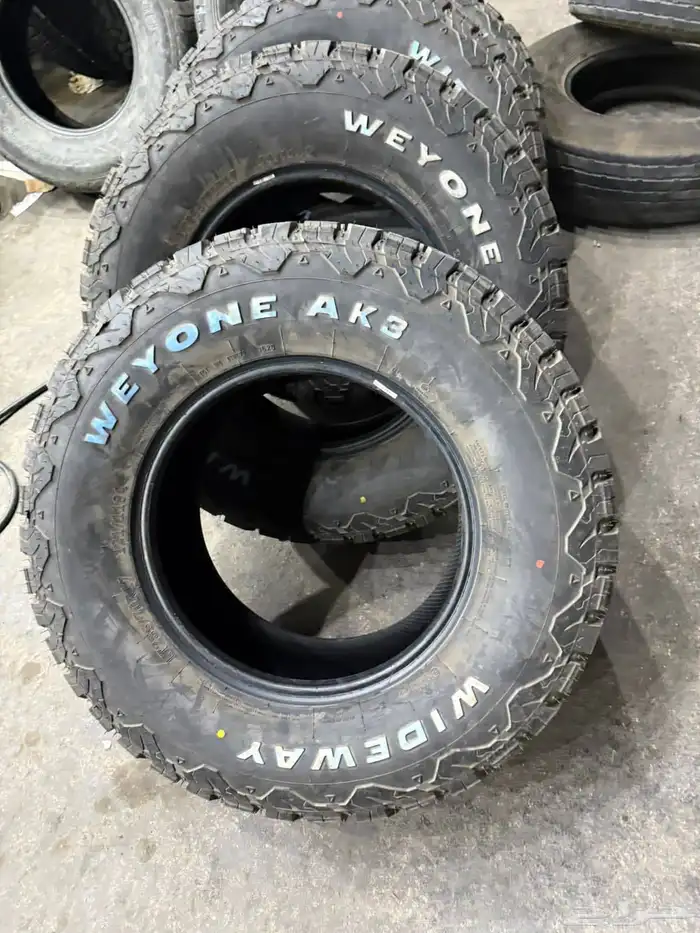 كفرات حجري ودواي مقاس 285 علا 70جنط17مستخدم راكب يوم لاغير 0