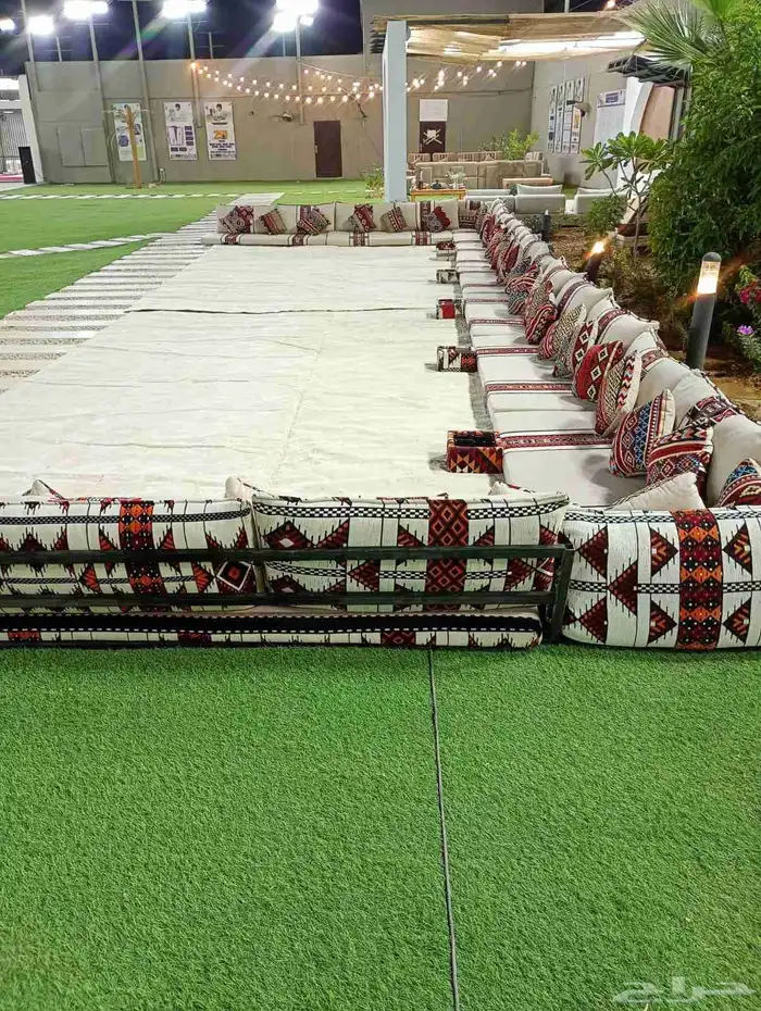 تاجير جلسات شعبيه وفراشات وجلسات مغربيه ودفايات وكنبات 2
