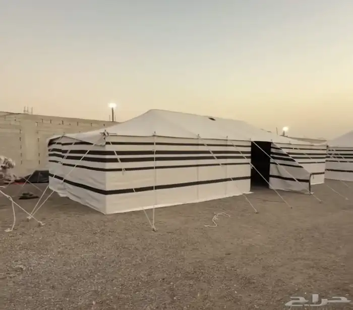 بيت شعر تركي جملون وجه شفاف جميع المقاسات البيوت اسود ابيض 7