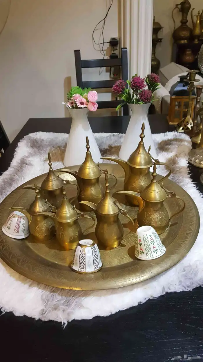 نحاسيات دلل لوحة مباخر فازات اسعار للك قطعه سعر 5