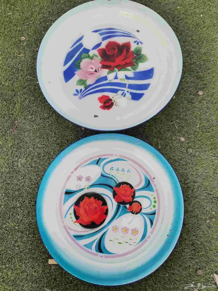 صحون غضار مستعمل نظيف 0