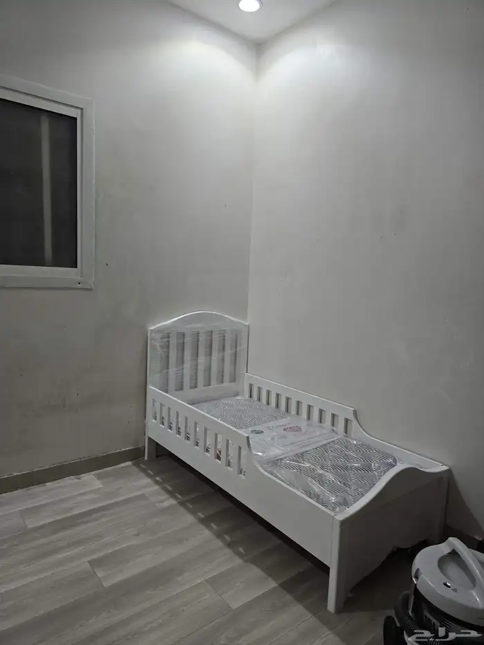 سرير خشب أطفال الون ابيض جديد 5