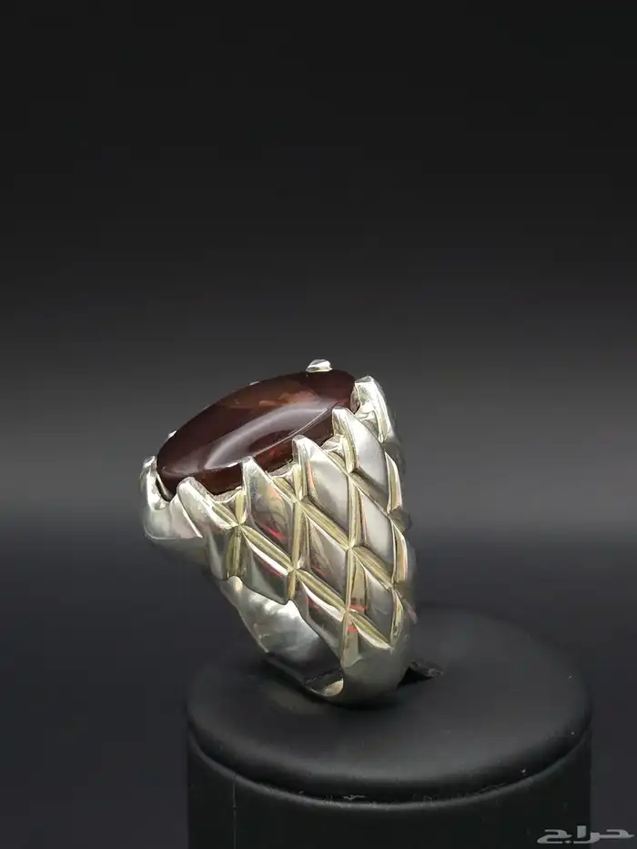 خاتم عقيق يماني كرزي 2