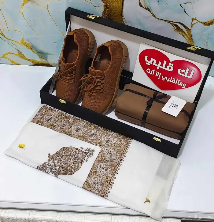 قماش جفنشي شال كشميري رجالي مقاسات 55و58 60 درجه اولى مع شوز 8