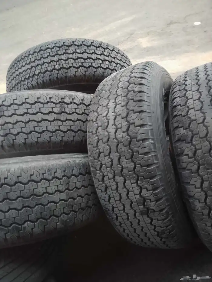 كفرات دنلوب رفرف بجنوط رفرف وكاله عدد خمس حبات 2