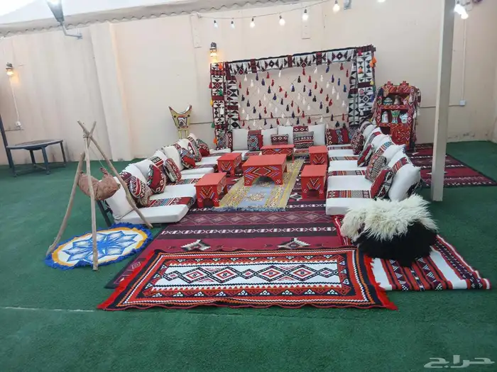 تاجير جلسات شعبيه وفراشات وجلسات مغربيه ودفايات وكنبات 1