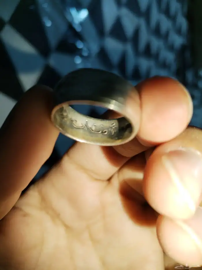 خيتم يمكن فضه منحوت عليه اسم افنان 1