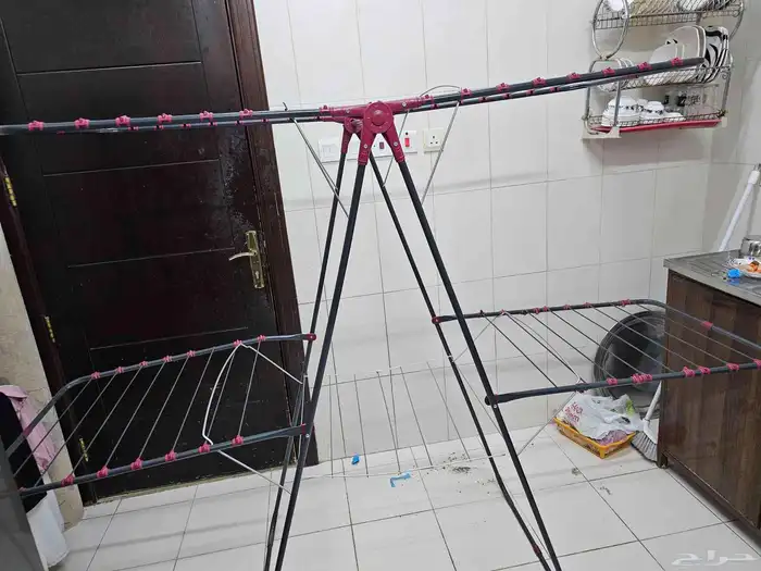 منشر غسيل كبير قابل للطي 0