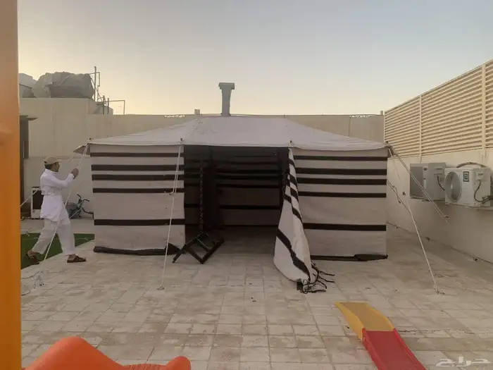 بيت شعر تركي جملون وجه شفاف جميع المقاسات البيوت اسود ابيض 2