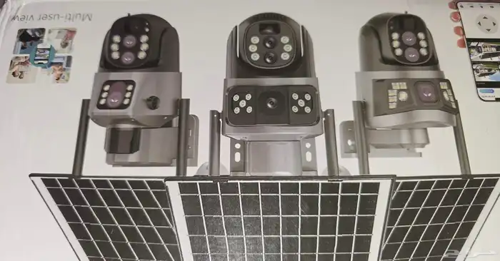 كامرا زوم طاقه شمسه 10X جودة تصوير عاليه 4Kوضوح عالي 0