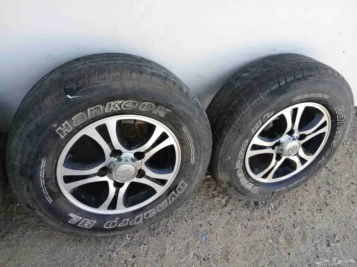 جنوط وكفرات ربع وشاص للبيع طقم أربع جنوط مع الكفرات 2