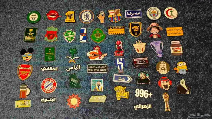 ملصقات معدنية للبيع تركب للجوال 0