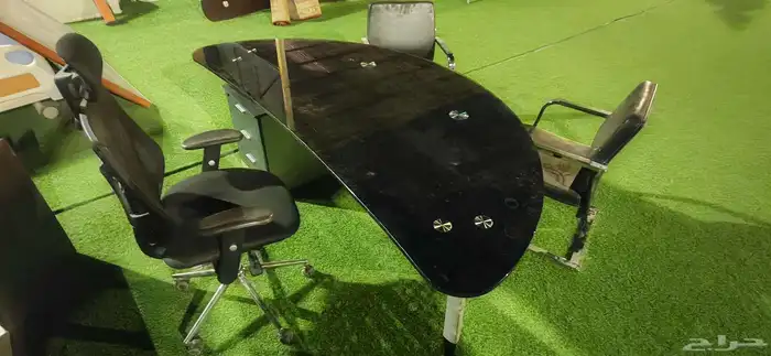 اثاث مكتبي مكاتب زجاج متين 4