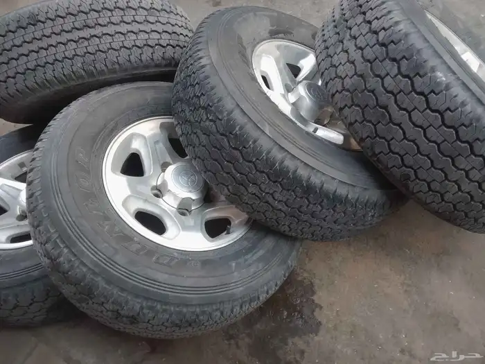 كفرات دنلوب رفرف بجنوط رفرف وكاله عدد خمس حبات 7