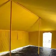 خيمة أصفر سادة 4
