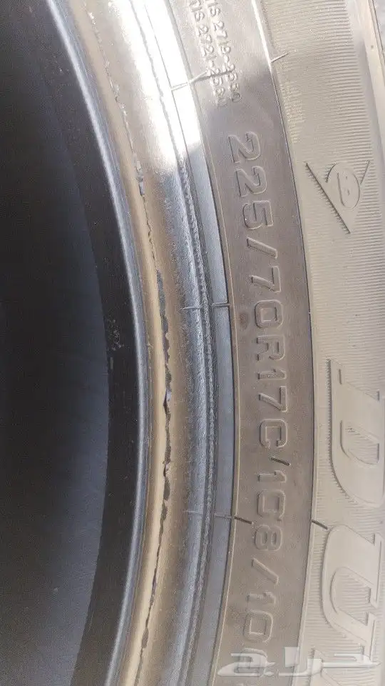 كفرات دنلوب وكاله هيلكس 225 70 17 تاريخ 24 8