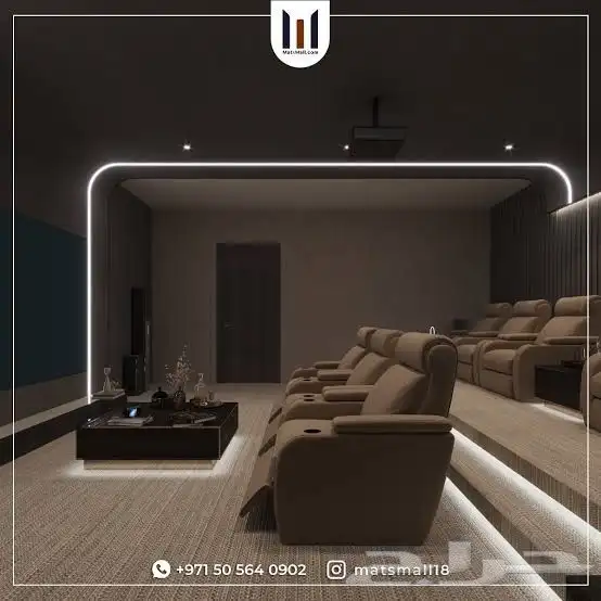 سينما منزليه تنفيذ غرف سينما تجهيز سينما سينمات مسارح منزليه 7