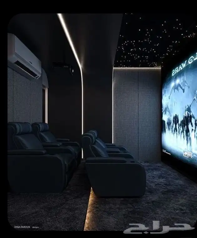 اسقف نجوم روز سقف روز نجوم غرف سينما منزليه 4