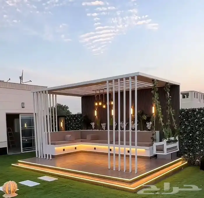 سندويش بنل مظلات وسواتر خيام ملكي قرميد اسمنت بورد هناقر 3