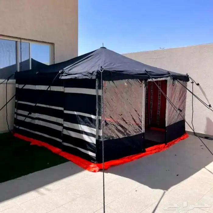 خيمة واجهة شفاف على شكل بيت شعر 0