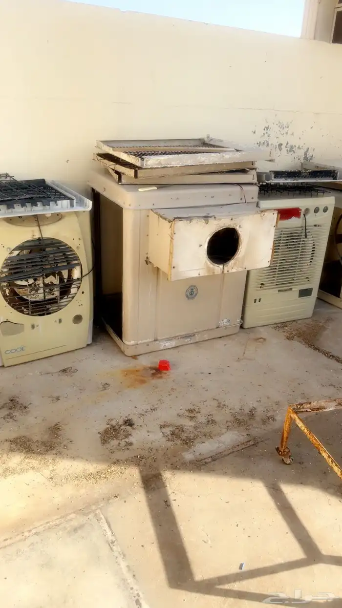 ثلاث مكيفات صحراوي وسريرحديد 0