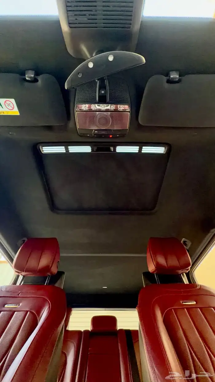 جي كلاس 2021 فل كامل G63 ابيض داخلي احمر 2